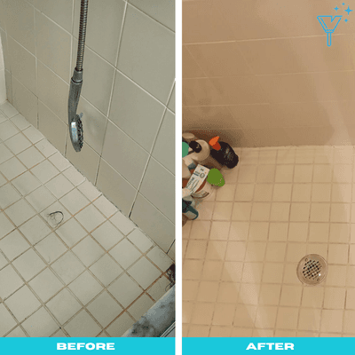 bathroom tile before and after