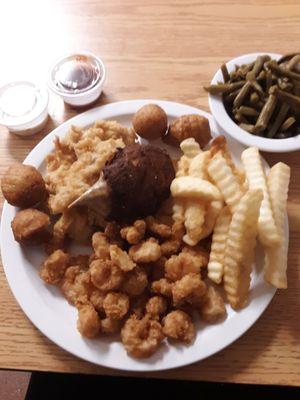 Shrimp, oyster and crab platter and yes it was great!!!