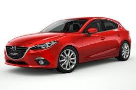 This is the car Mitch helped me get into. A Mazda 3 Touring Hatchback. In Soul red. Very sharp car.