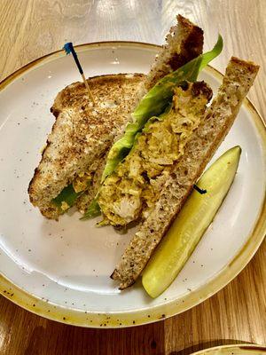 Turmeric Chicken Salad sandwich