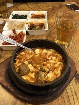 Kimchi tofu soup