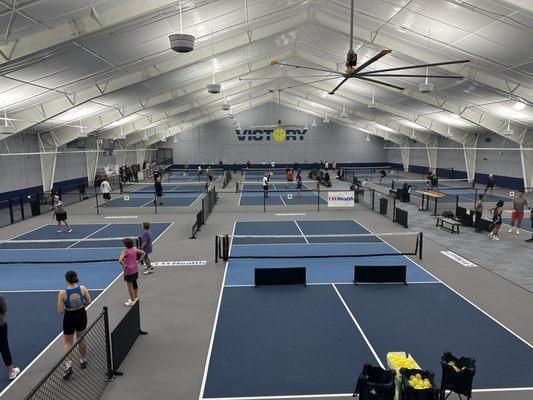 9 courts on our East side of the building