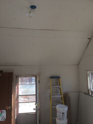 Pic needs to turn 90 right. Bedroom remodel. That use to have 7 ft ceiling. It's is 11 ft. Now.