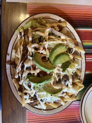 Carne asada fríes!