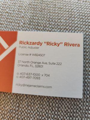 Public adjusters business card