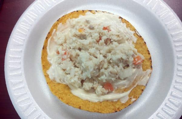 Lunch time!  Mmm.... Ceviche De Tilapia!