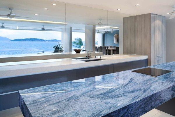 Azul Do Mar Quartzite Installation