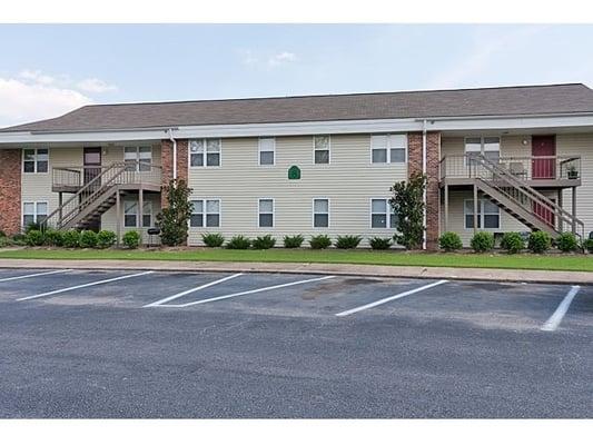 Exterior of Hallmark Gardens Apartments complex at 1501 East Reed Road 
Greenville, MS.