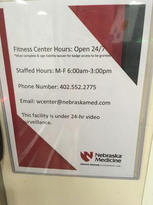 Clerkson wellness center hours