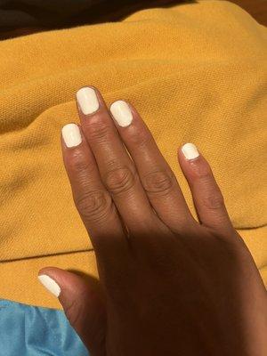 White Gel Nail