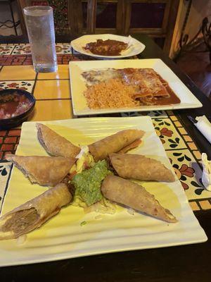 Beef Flautas Appetizer & Combo Plate