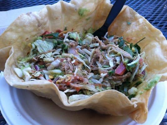 I like the taco salad here for lunch: at $6.25 it's cheap for a large, tasty amount of food