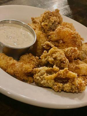 Fried Oyster shrimp Plate