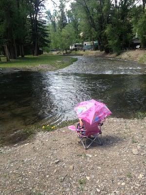 Relaxing by the river!