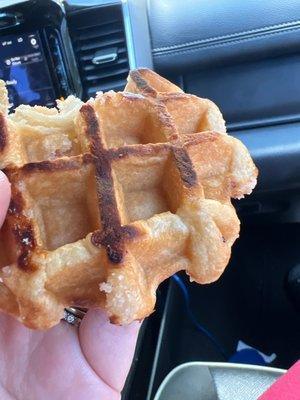 Burnt waffle