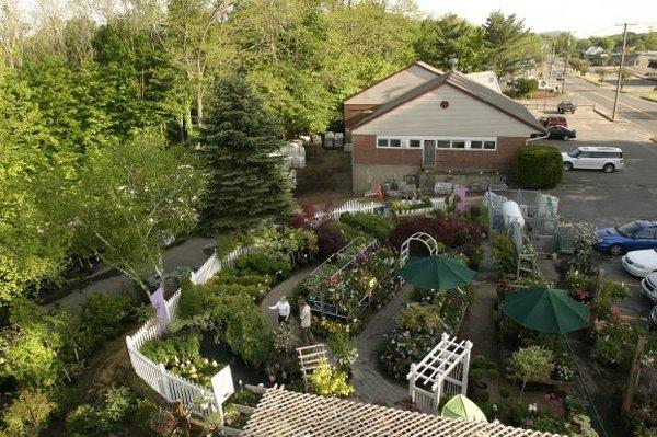 A portion of the upstairs garden center