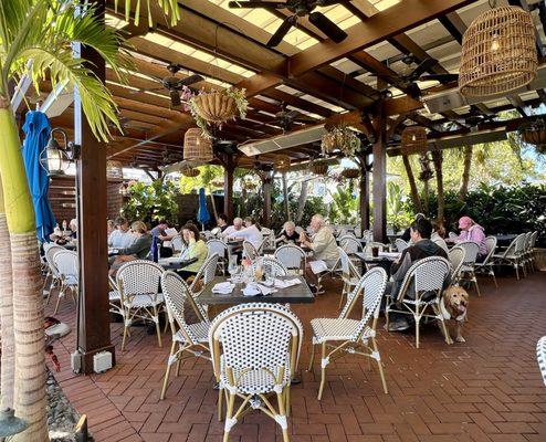 Patio dining area. It's huge!