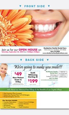 Dental Marketing Postcard sample