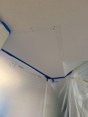 Don't just cover a drywall crack with caulking or spackle. We repair it correctly