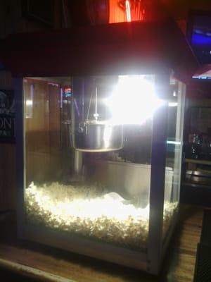 George we got a new popcorn machine!