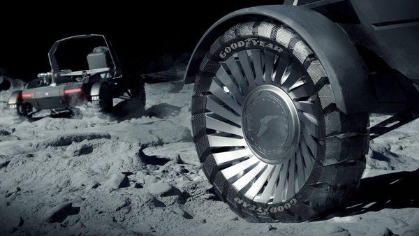 NASA's new Lunar Rover rides Goodyear.