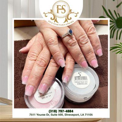 Stay stylish with pink & white ombre nails. A look that's never boring!