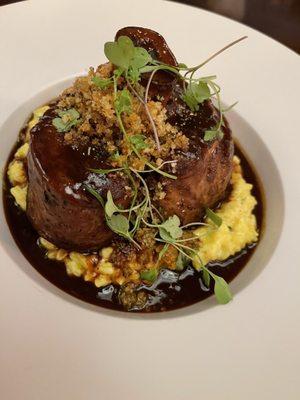 Veal shank with risotto-delicious