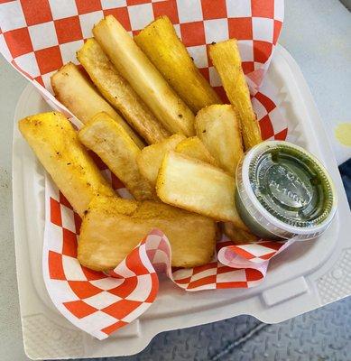 Cassava Fries, lightly salted