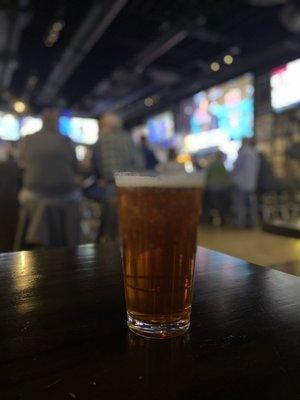 Beer on draft AND the game of your choice! Great combo~