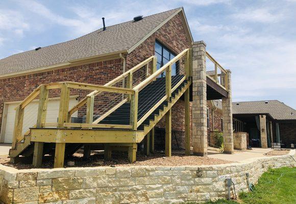 Custom stairs and railing