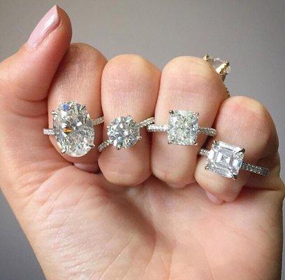 If you can dream it, we can make it ! Specializing in custom design engagement  Rings and wedding bands.