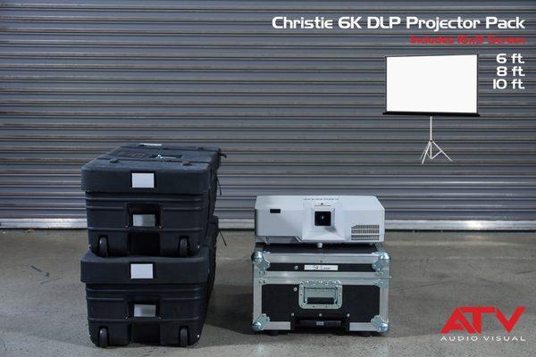 4K DLP Projectors & Screens are the flagship of our rental department.