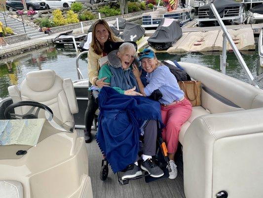 Hip hip Hooray!  Happy 90th Dad and thank you Echo Bay Marina! xo