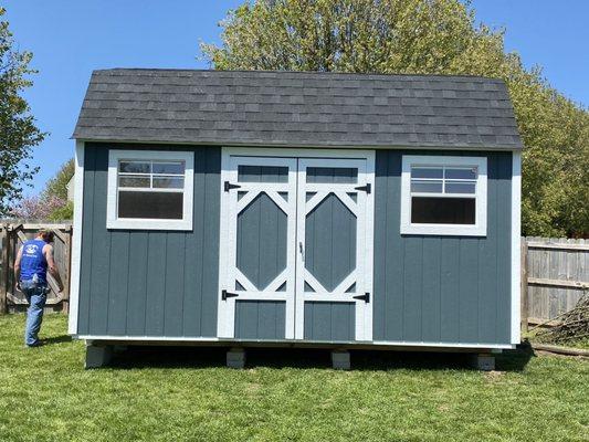 Our 10x16 mini barn shed!