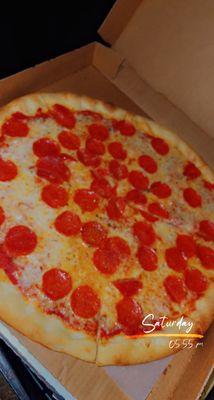 Infamous pepperoni pizza that we love