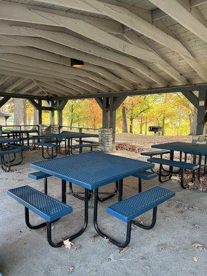 Pavilion with tables