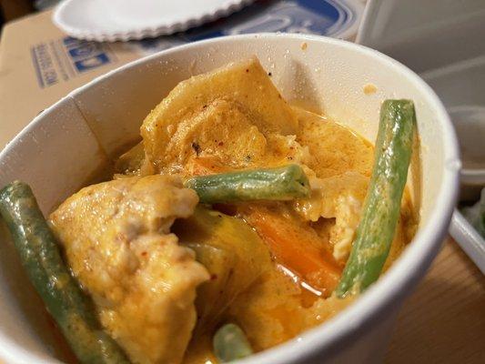 Panaang chicken curry