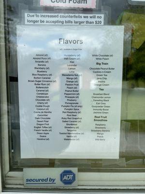 The Flavor Menu