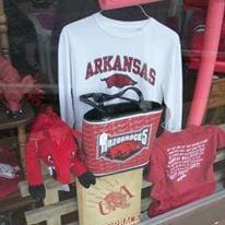 Various U of A Razorback merchandise is always in the store