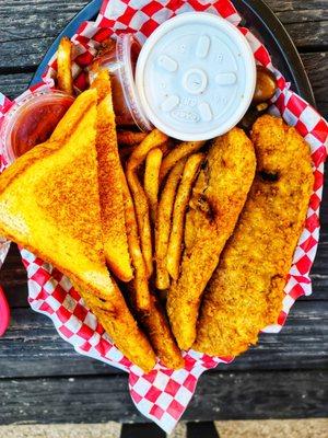 steak fries, toast sea salt fries, house gravy.