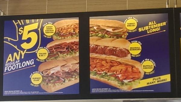 September 2013 Subway Special