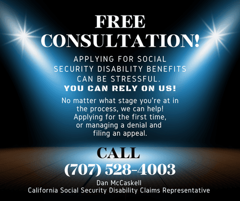 Get help applying for Social Security Disability benefits. Free Consultation with Claims Expert, Dan McCaskell.