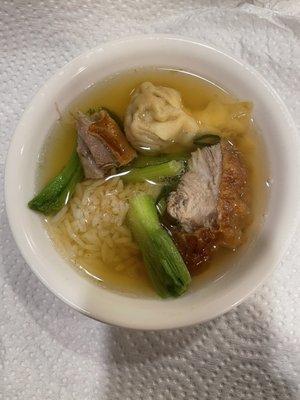 Duck Noodle Soup with added Chinatown wonton. AMAZING!