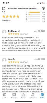 Thumbtack Reviews