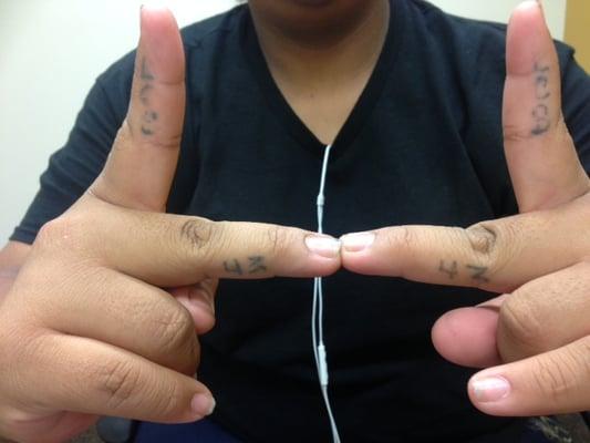 Fresh Start Client:  hands tats to be removed