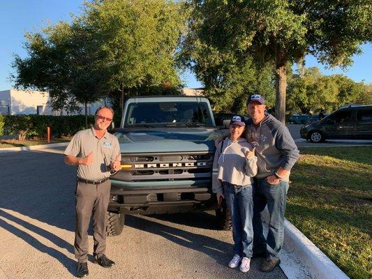 Congrats to the Clement's on their new 2021 Ford Bronco!!!!!