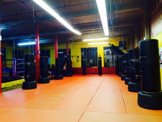 An hour on these mats and punching bags is sometimes too short! Time flies when you're having fun.