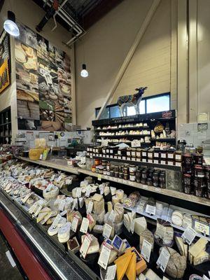 Charcuterie selection of cheeses