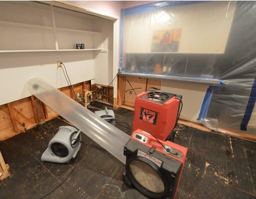 Laundry Tub Overflow-Dryout