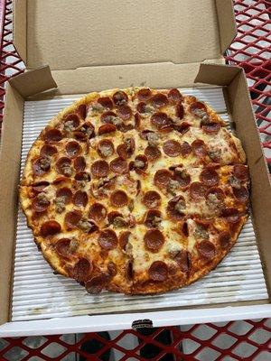 Large Pepperoni and Sausage